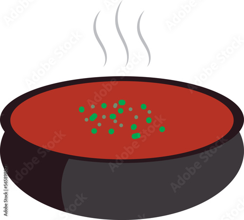 Hand drawn asian cuisine food illustration, somusa, bangladesh, indain, pakistani tradisional local food vector 