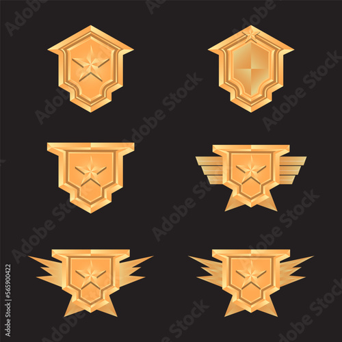 Badge rank game with several variations