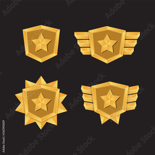 Badge rank game with several variations
