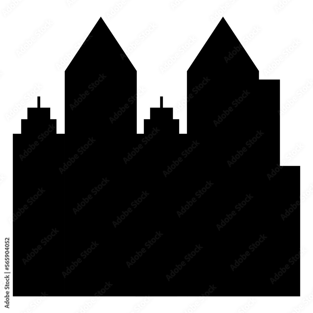 skyscraper city building silhouette