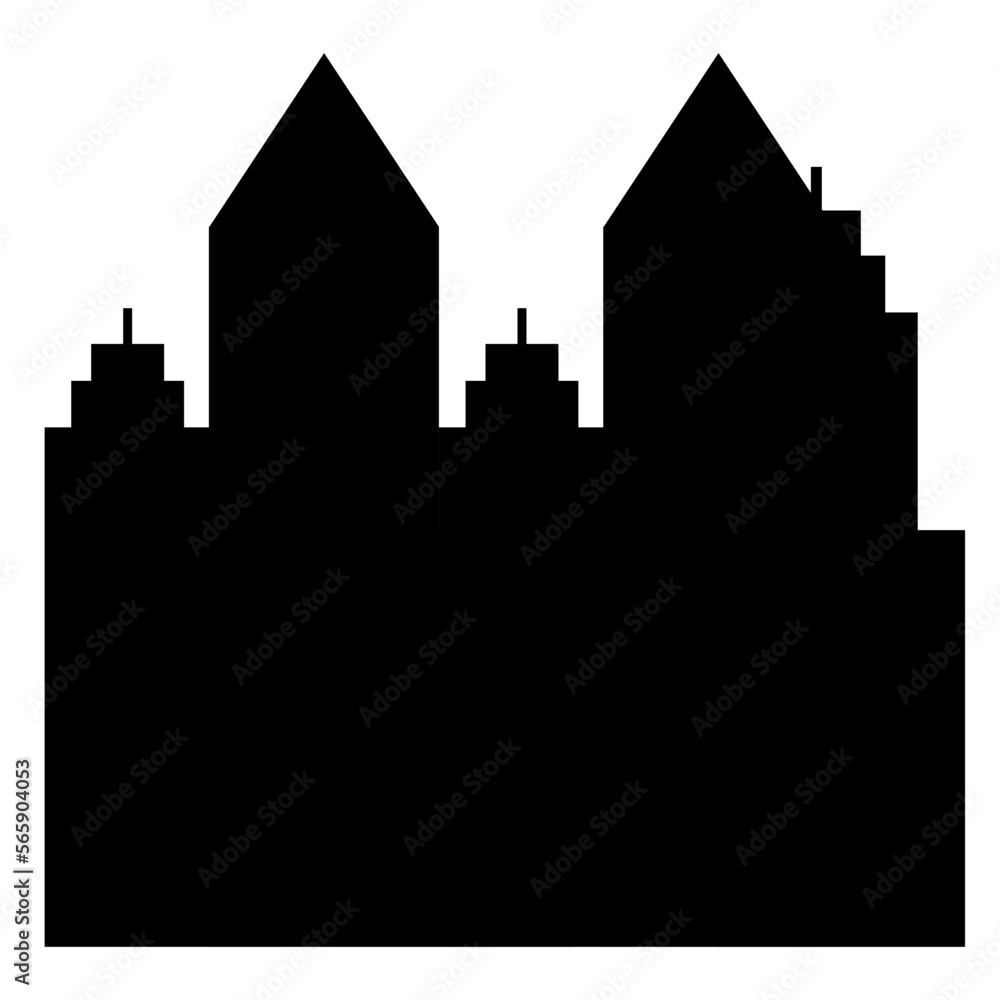 skyscraper city building silhouette