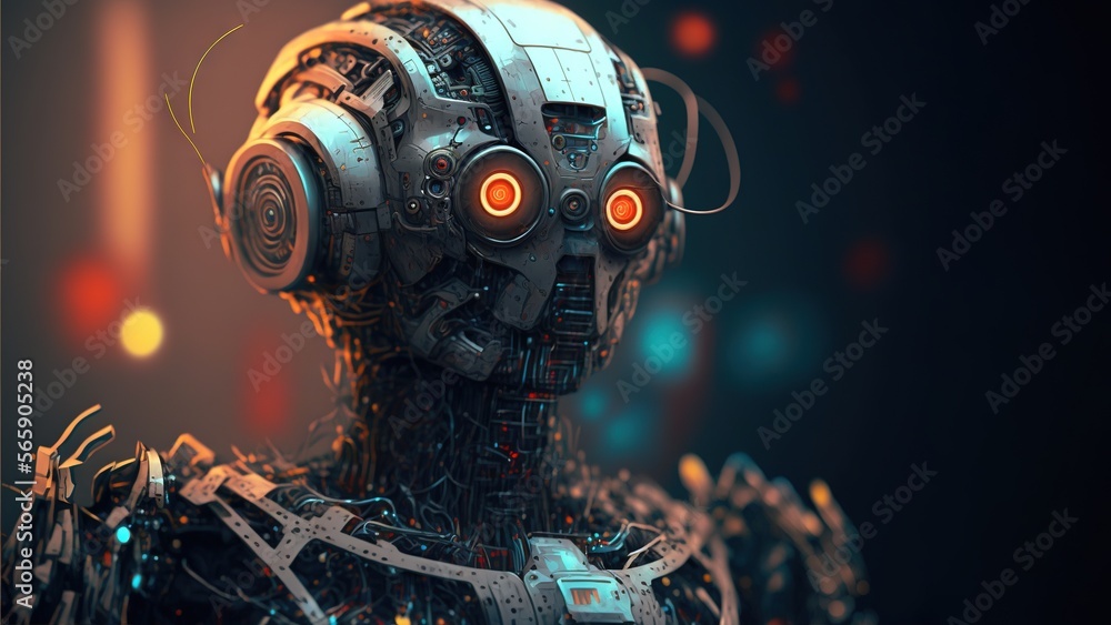 Ai bot artificial chatbot intelligence with copy space for text generative ai Ai bot artificial chatbot intelligence with copy space for text generative ai