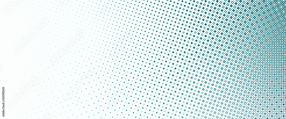 Blue halftone abstract background, geometric square dots halftone gradient pattern background Blue halftone abstract background, geometric square dots halftone gradient pattern background