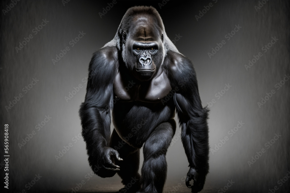 Moving Silverback Gorilla, Generative AI