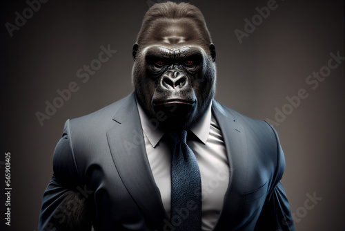 Business Silverback Gorilla, Generative AI © Shirt