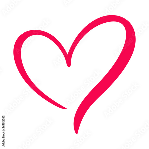 red pink heart vector design