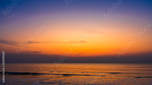 sunset on the beach