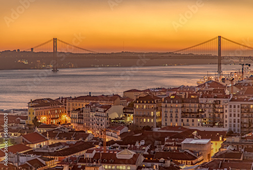 Lisbon city skyline