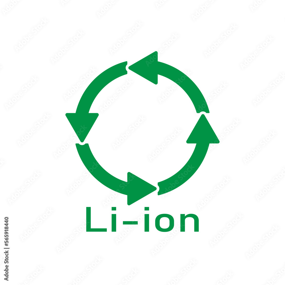 Battery recycle sign, vector illustration, sign. Battery recycle sign, vector illustration, sign.