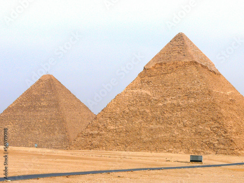 Giza in Egypt, ancient pyramids and temples
