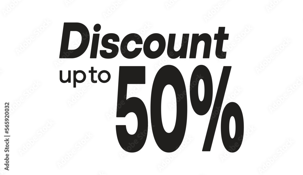Discount 50% text effect design. purple and pink gradations. vector illustration. Discount 50% text effect design. purple and pink gradations. vector illustration.