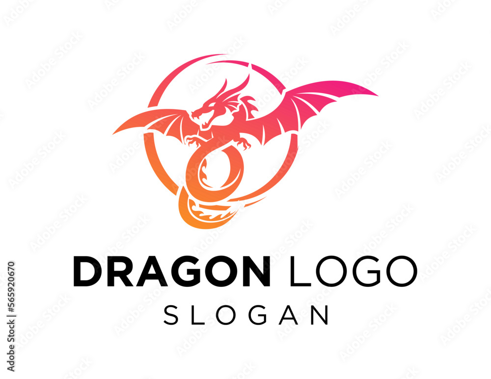 Logo about Dragon on a white background. created using the CorelDraw application. Logo about Dragon on a white background. created using the CorelDraw application.
