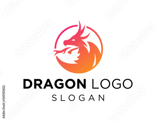 Logo about Dragon on a white background. created using the CorelDraw application.