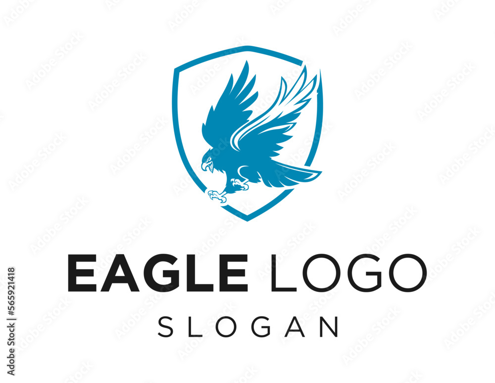 Logo about Eagle on a white background. created using the CorelDraw application.