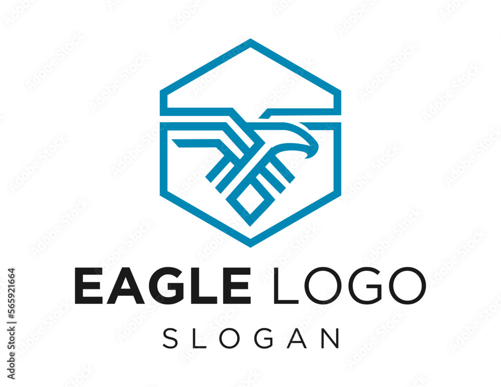 Logo about Eagle on a white background. created using the CorelDraw application. Logo about Eagle on a white background. created using the CorelDraw application.