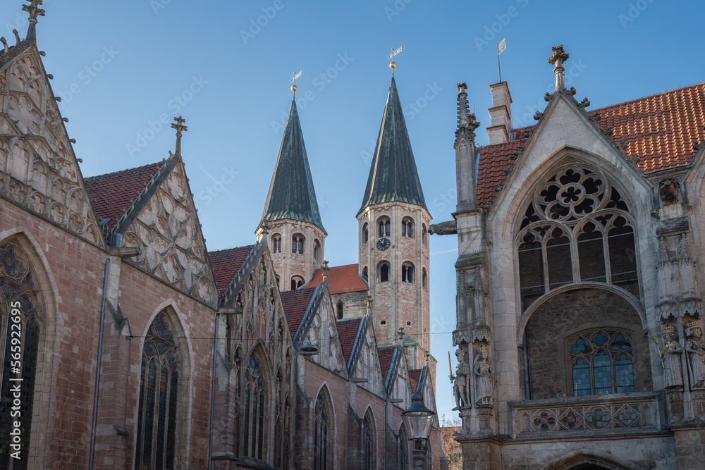 St. Martini Church and Old Town Hall (Altstadtrathaus) - Braunschweig, Lower Saxony, Germany