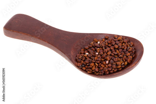 red quinoa isolated