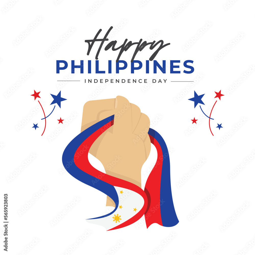 Philippines independence day banner design template Stock Vector