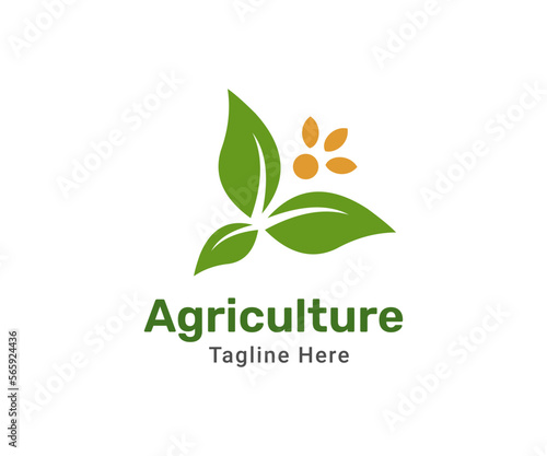 Agriculture logo design template. Modern logo for company farm