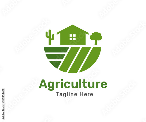 Agriculture logo design template. Modern logo for company farm