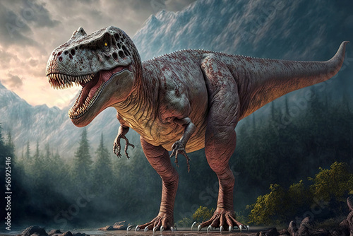 Tyrannosaurus rex also known as T Rex - AI Generative photo