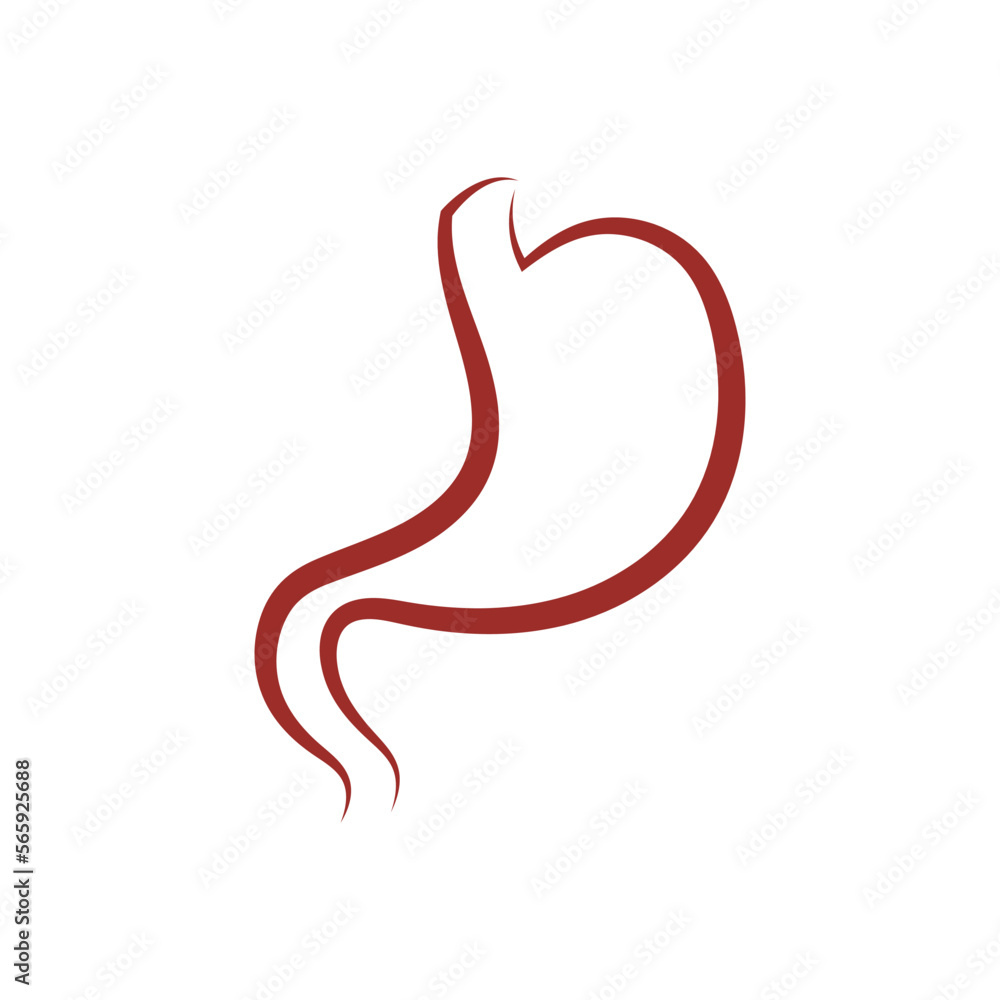 Stomach logo icon illustration vector flat and symbol design Stomach logo icon illustration vector flat and symbol design