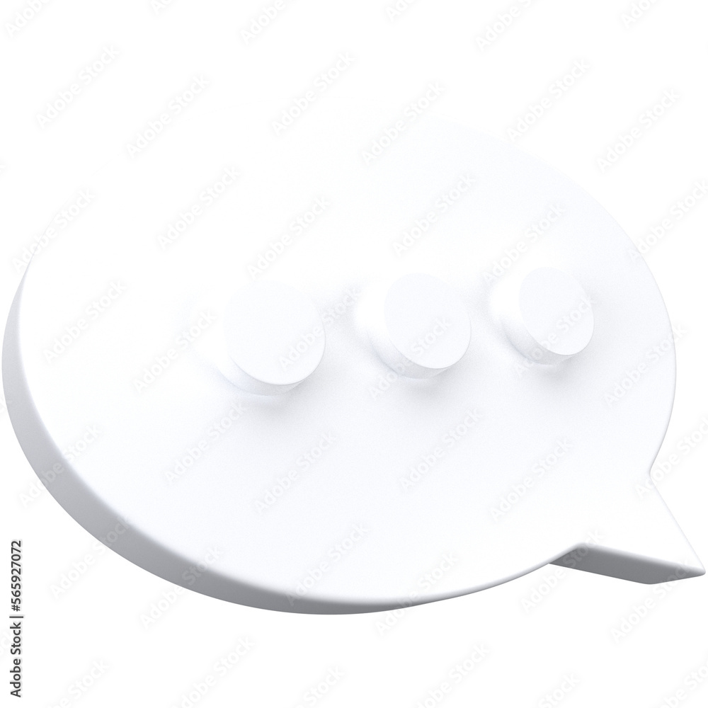 3d Message Icon on White, for UI, poster, banner, social media post. 3D rendering 3d Message Icon on White, for UI, poster, banner, social media post. 3D rendering