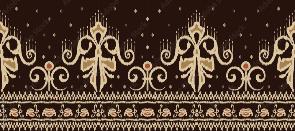African Ikat paisley embroidery. Batik Textile Motif ikat seamless pattern digital vector design for Print saree Kurti Borneo Fabric border brush party wear African Ikat paisley embroidery. Batik Textile Motif ikat seamless pattern digital vector design for Print saree Kurti Borneo Fabric border brush party wear