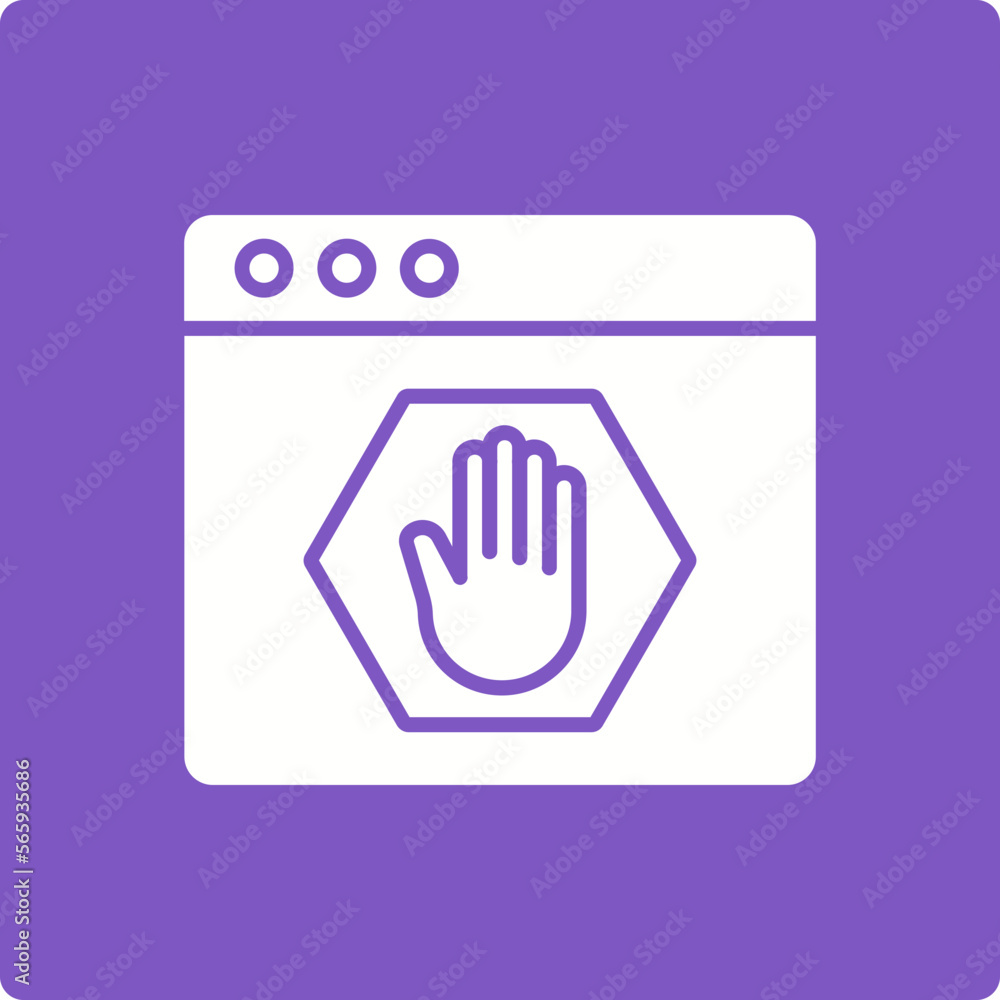 Obraz premium Ad Blocker Icon