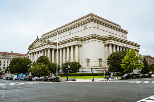 Washington, D.C. USA - 09 11 2022: The building of the National Archives and Records Administration in Washington DC.