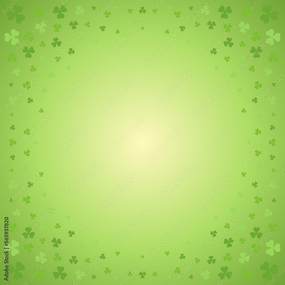 St Patrick's Day Irish lucky shamrock green background template design vector illustration St Patrick's Day Irish lucky shamrock green background template design vector illustration