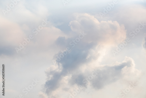 blue sky with white clouds, background