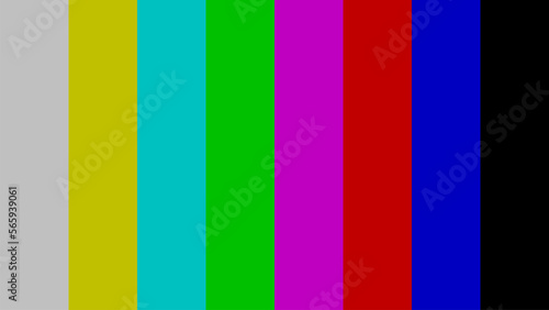 colour bars are a television test pattern photo
