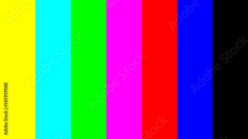 colour bars are a television test pattern photo