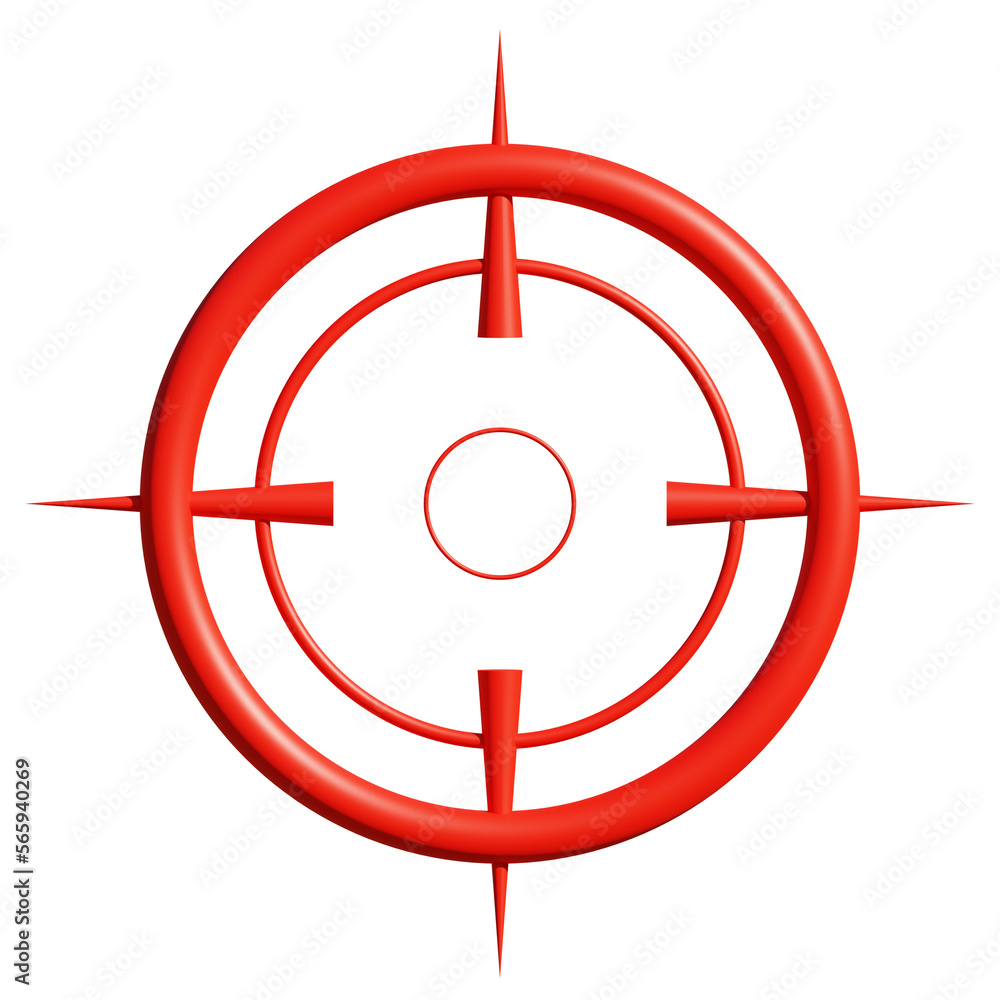 Optical sights 3d illustration Optical sights 3d illustration