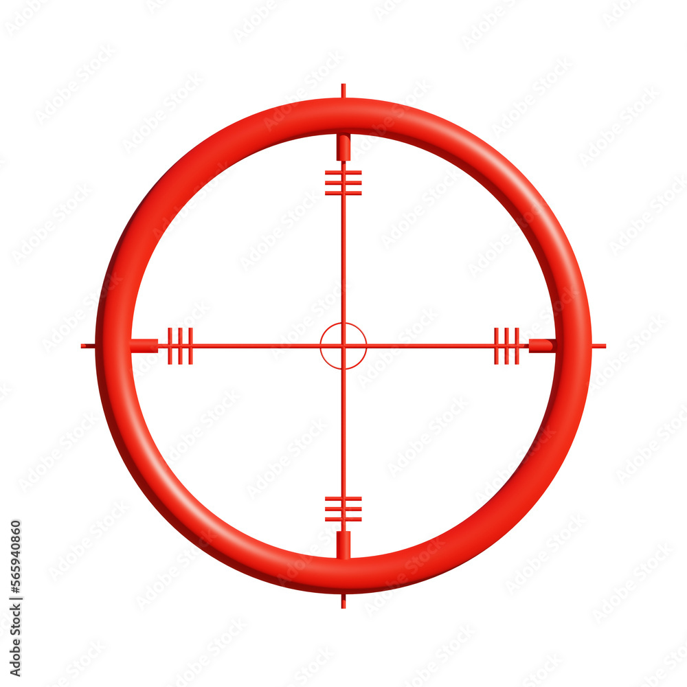 Optical sights 3d illustration Optical sights 3d illustration