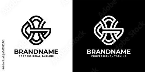 Unique GH or HG Monogram Logo, Suitable for any business with GH or HG initials.