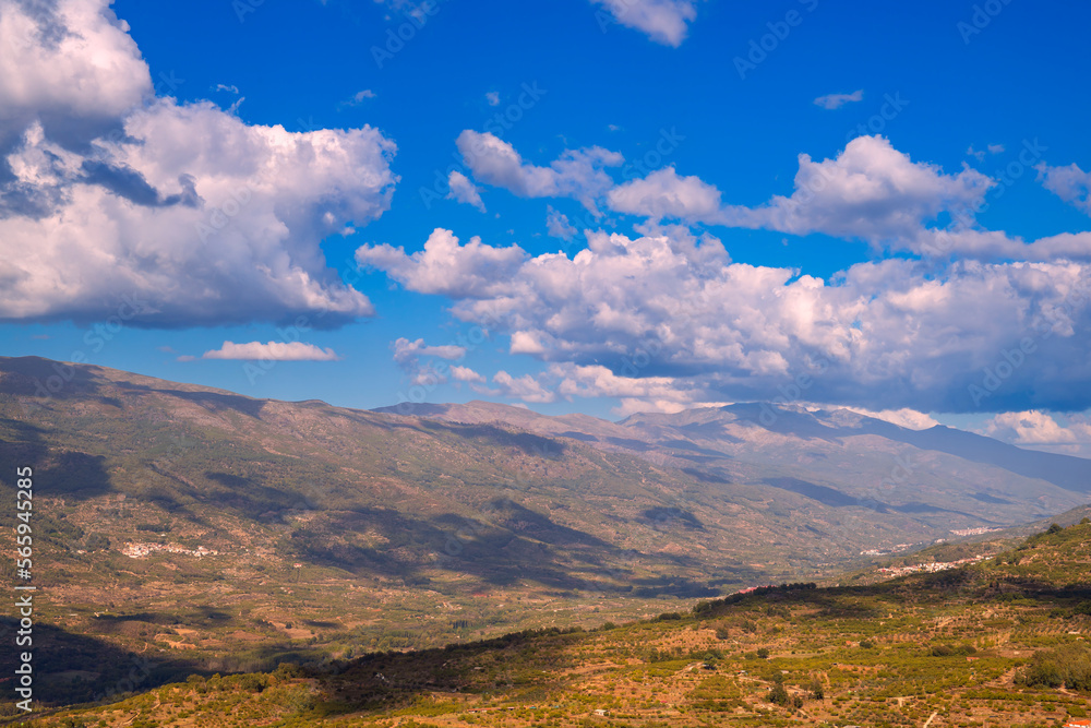 Panoramic landscape photo of the 