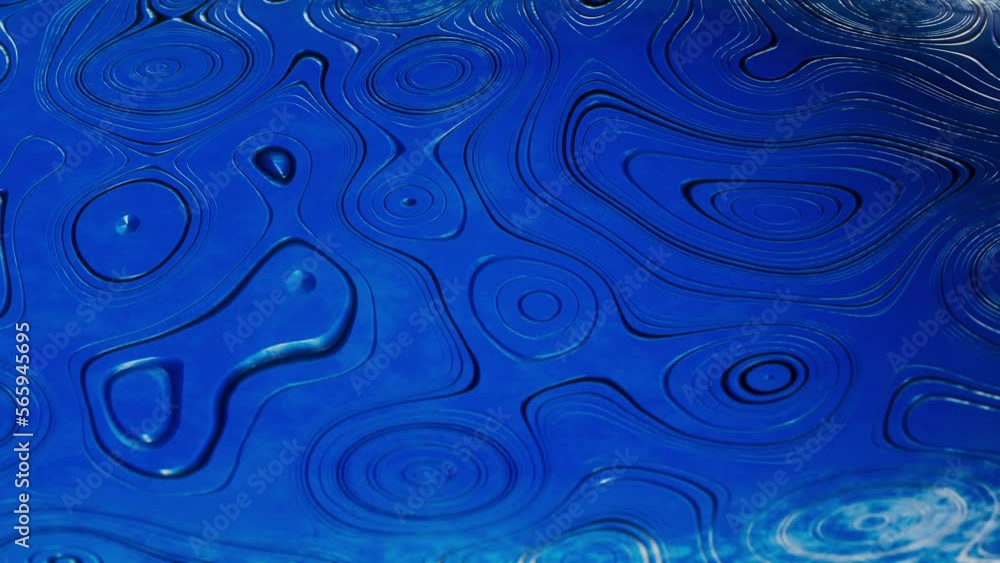 Animated 3D waving liquid wavy background. 4K 3D rendering seamless loop Animated 3D waving liquid wavy background. 4K 3D rendering seamless loop