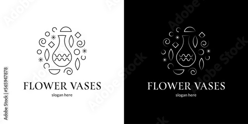 Unusual flower vases symbol