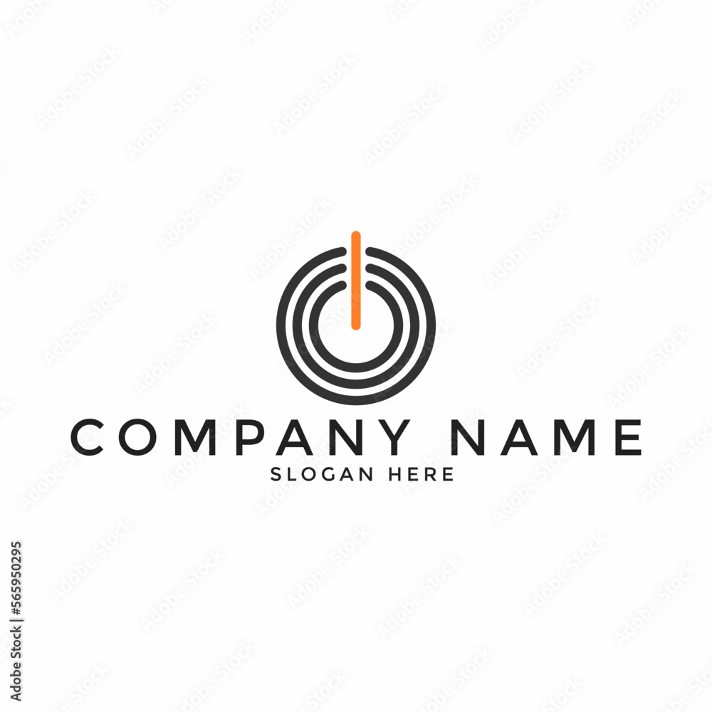 strength vector logo design. turn off/on logo. turn off/on logo strength vector logo design. turn off/on logo. turn off/on logo