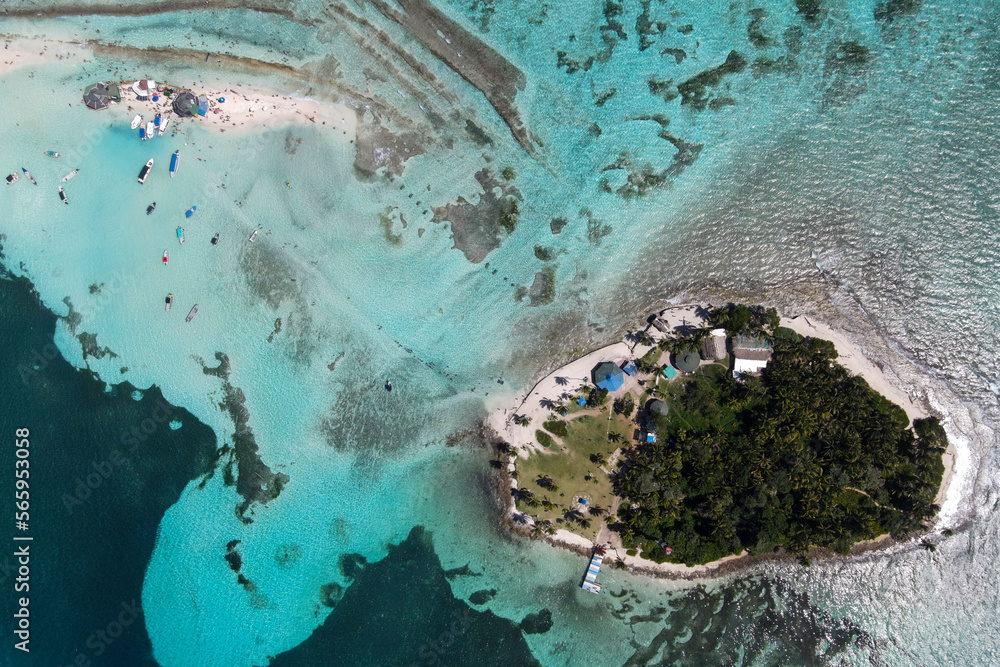 Rose Cay in the archipelago of San Andres and providence