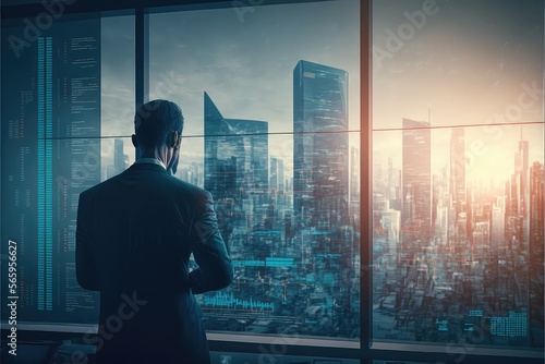 Stock trading man