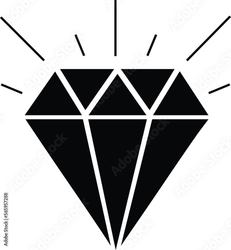 diamond icon. sign design on white background..eps