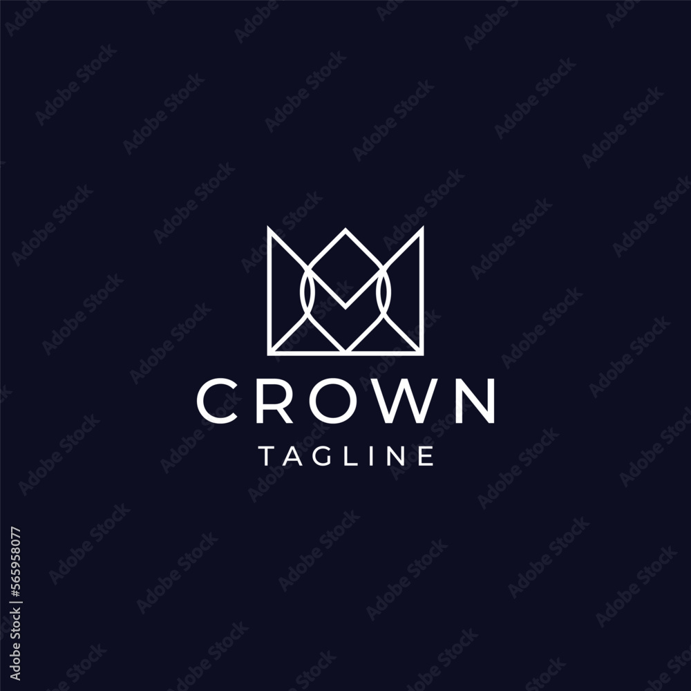 Abstract crown logo design vector template Abstract crown logo design vector template