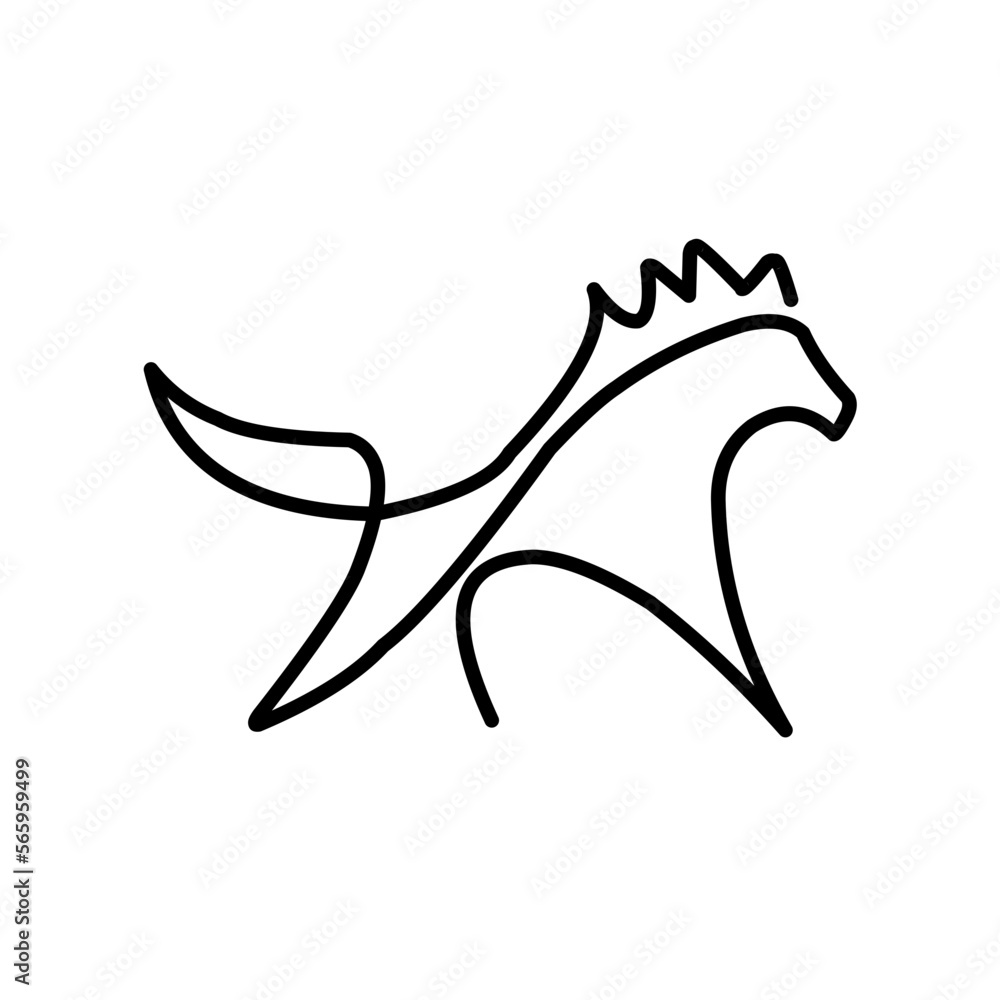 One Line Animals Icons One Line Animals Icons