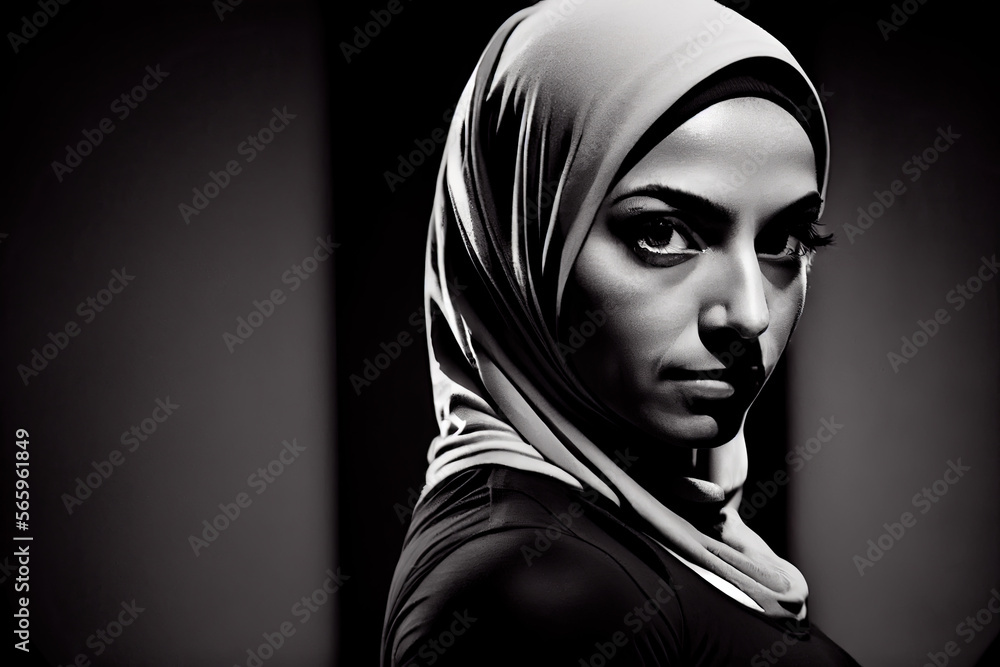 Muslim woman workout, Generative AI Muslim woman workout, Generative AI