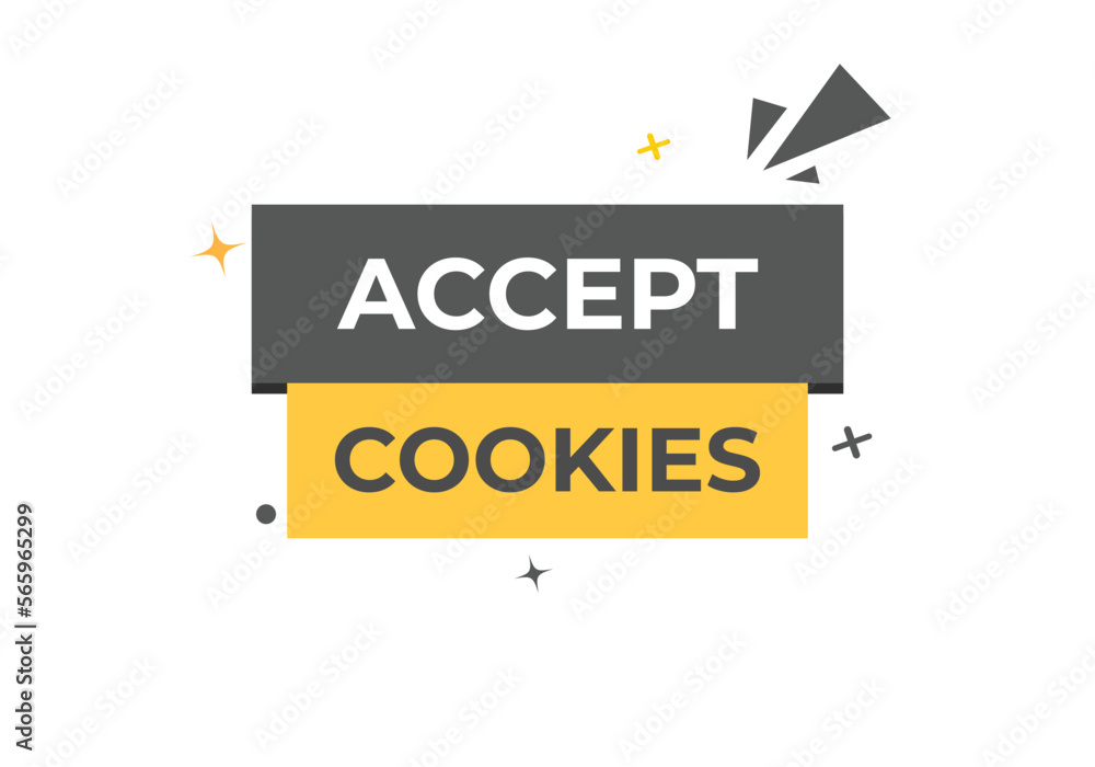 accept cookies Button. web template, Speech Bubble, Banner Label accept cookies. sign icon Vector illustration accept cookies Button. web template, Speech Bubble, Banner Label accept cookies. sign icon Vector illustration