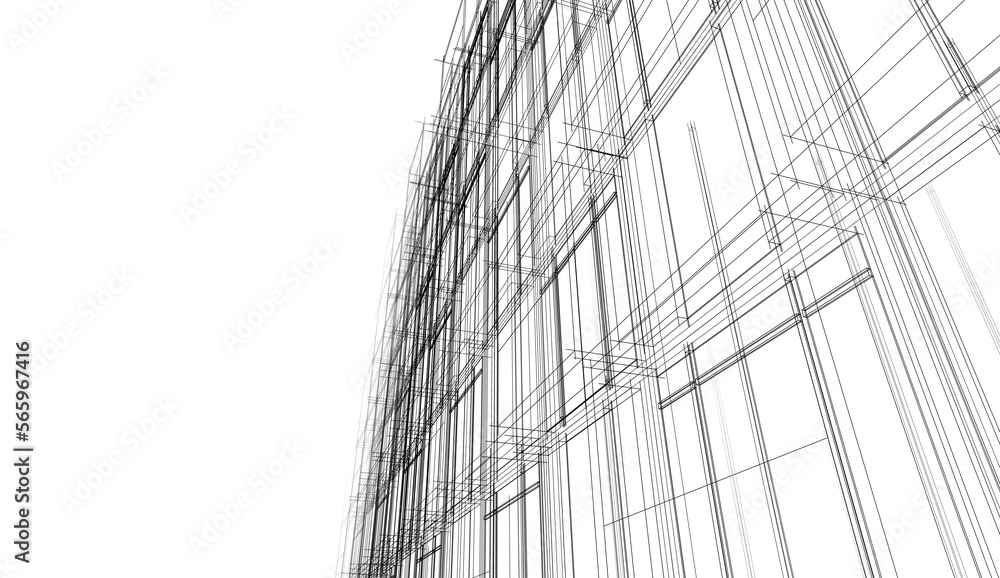 Abstract modern architecture 3d rendering Abstract modern architecture 3d rendering