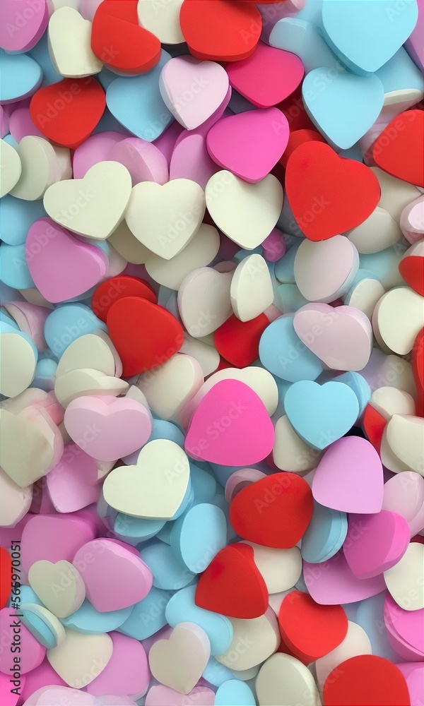 Fototapeta premium heart shaped candies